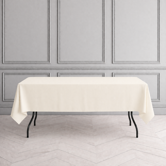 70" x 108" Rectangular Linen - Ivory