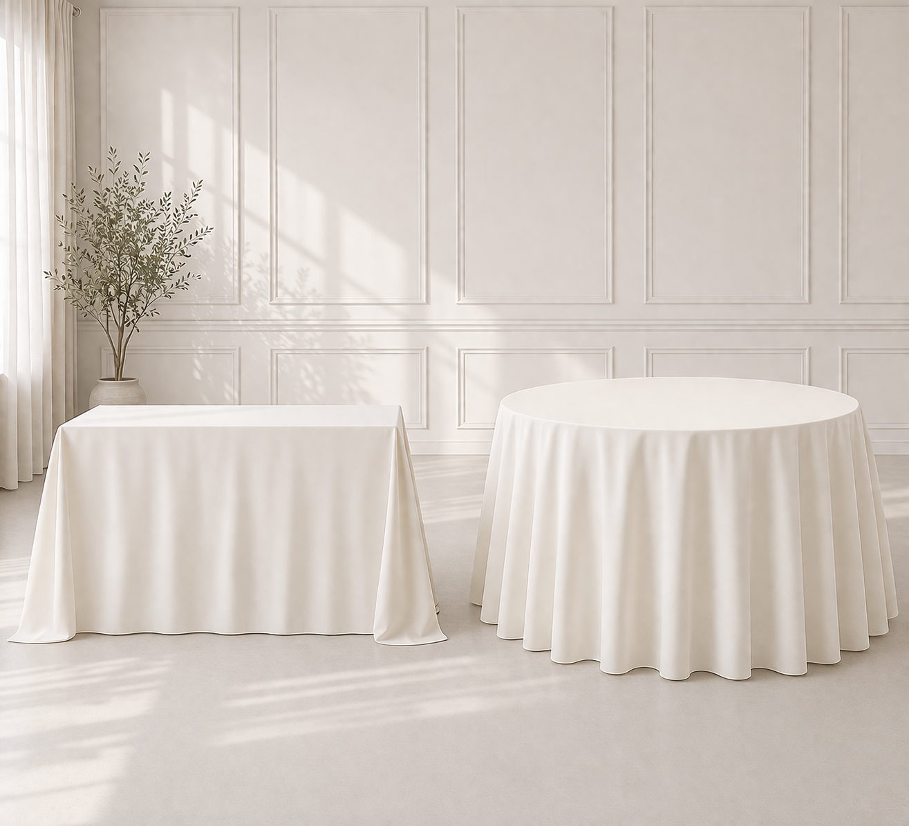 Ivory Table Linen