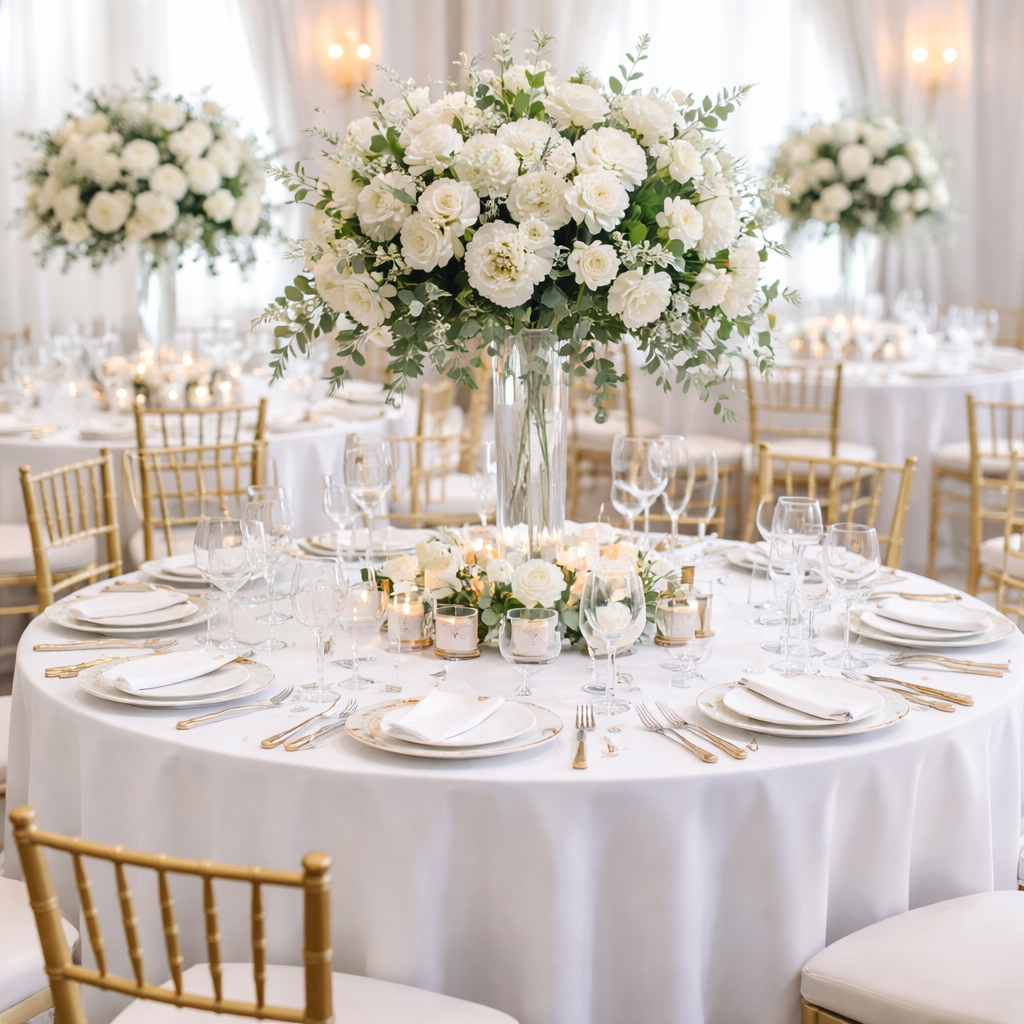 White Table Linen